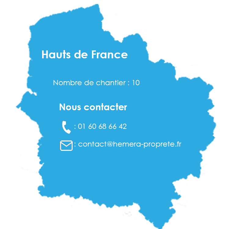 Informations en rapport avec l'implantation de l'entreprise en région Hauts-de-France