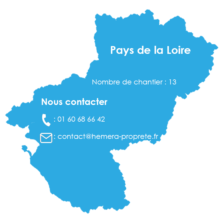 Informations en rapport avec l'implantation de l'entreprise en région Pays de la Loire